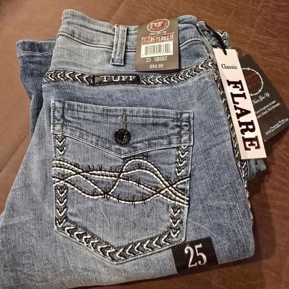 Cowgirl Tuff Classic Blue Flare Jeans